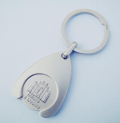 Quality caddy coin key chain, trolley coin keychains, coin holers for sale
