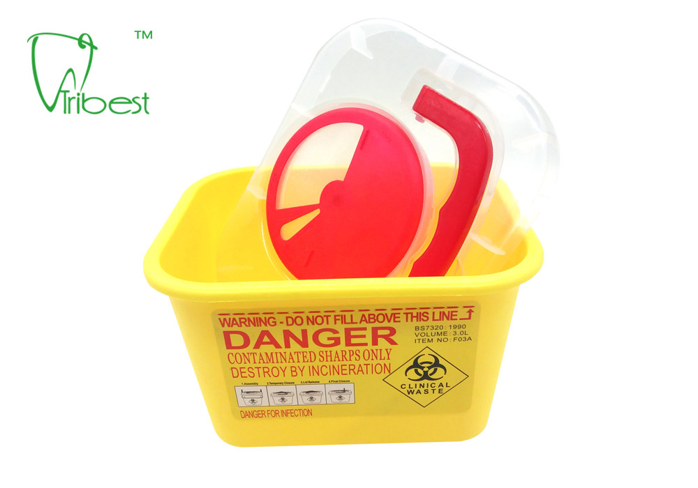 FDA Medical Waste Plastic Disposable Sharps Container