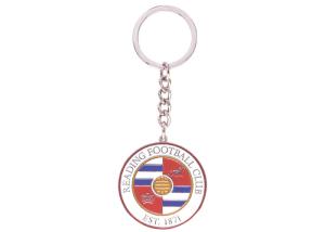 China Custom Iron Stamped Iron / Brass / Copper Football Club Key Chain with Soft Enamel wholesale