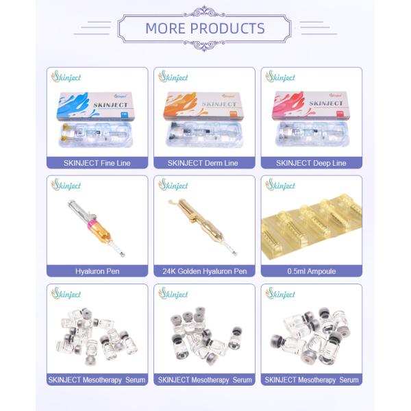 Hyaluronic Acid Dermal Filler Lip Injections 1ml 2ml 5ml Derm Lip Implants