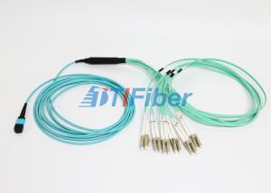 OM4 MPO UPC Fiber Optic Patch Cord , 4 8 12 24 Core Cable in Multimode