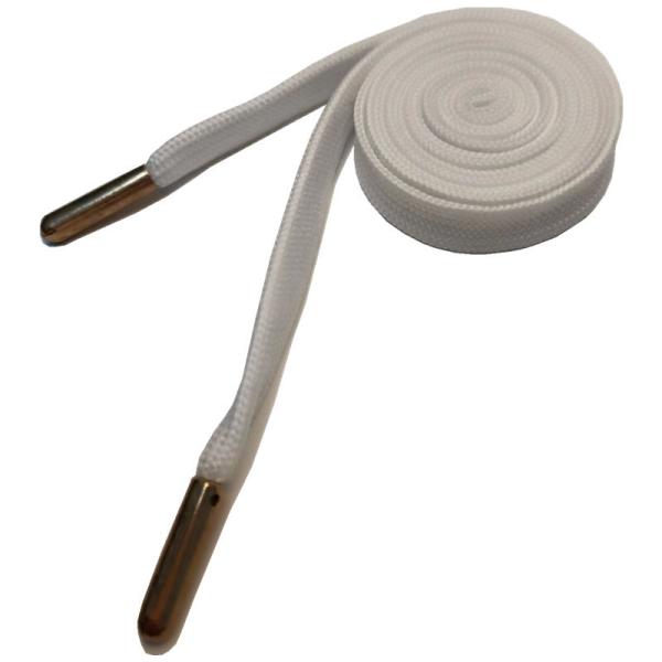 Custom 100% Polyester 1cm Flat Hoodie String With Aglet Metal Tips