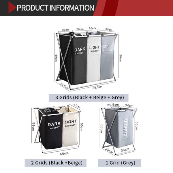 Foldable Breathable Collapsible Laundry Hamper For Dirty Clothes Sorter Lightweight