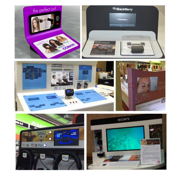 Open Frame Battery Operated LCD Screen 7 Inch For Exhibition / Retail Stores