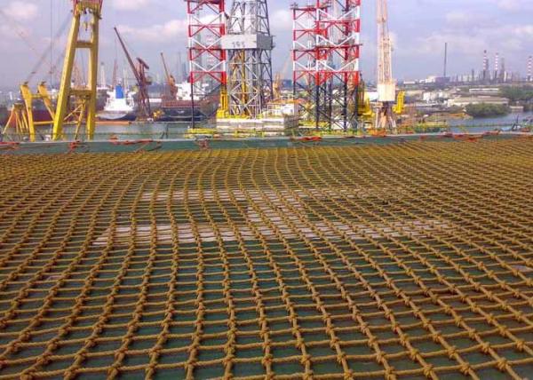 Quality 9×9m 12×12m Landing Helideck Netting For High Friction And Tension for sale