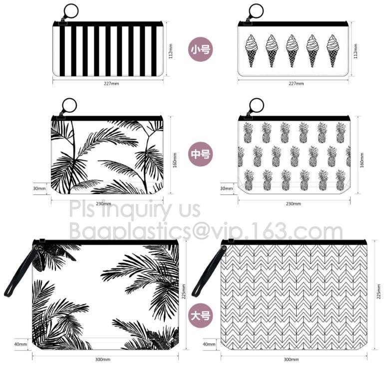 Custom waterproof pvc slider zipper wet bikini bag, zipper lock slider bag/resealable pvc slider zip poly bag, resealabl