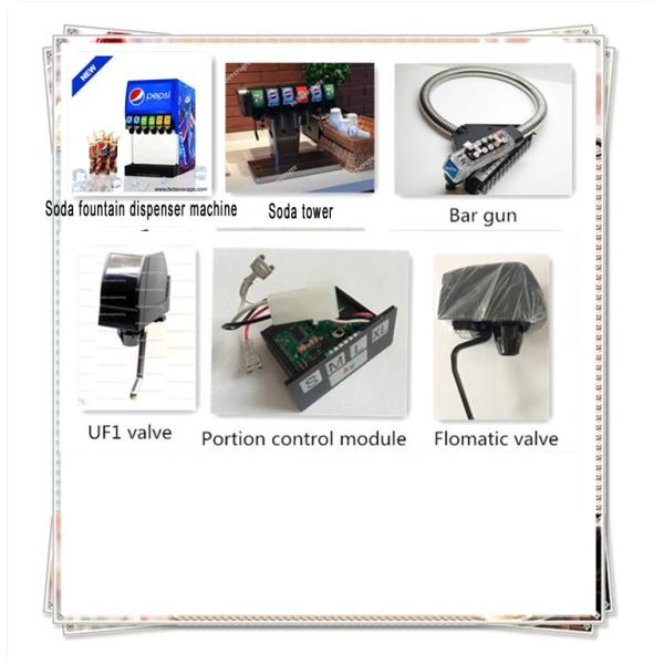 6 Valves Post Mix Drink Machine 52 Liter For Cinema