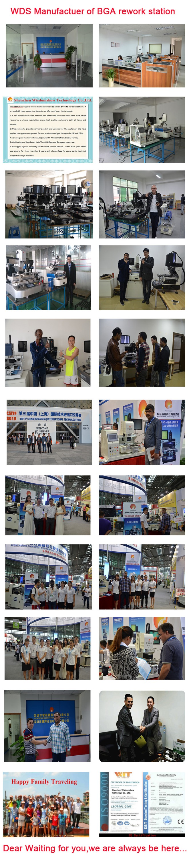 5100W BGA Welding Machine HD CCD LCD Monitor Mobile IC Reballing Machine