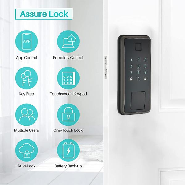 ROHS Smart Deadbolt Door Lock Keyless Digital Bluetooth Door Lock