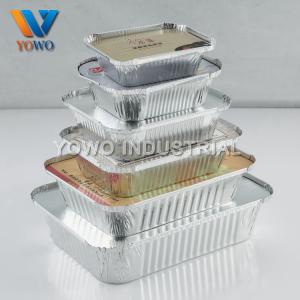 China Recyclable 260ml Disposable Aluminum Foil Food Containers wholesale