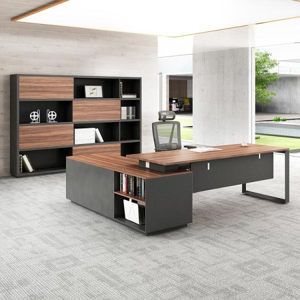Quality Combination L Shaped Desk Table MFC Decorative Office Furniture for sale