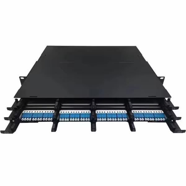 Quality 1U 144Core Simple Optical Fiber Distribution Box Patch Panel with Rack Mount Structure for sale