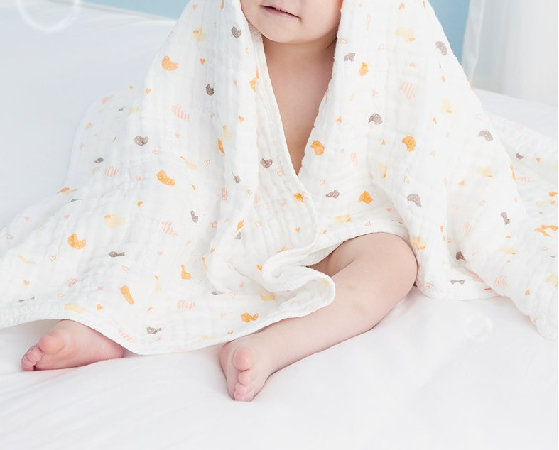 Three Layer Custom Printed Gauze Fabric
