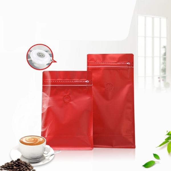 PE Valve Ground 250g Coffee Packaging Pouch