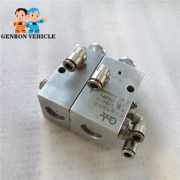 Fuel Tank Truck Aluminum Pneumatic Control Block Push Button