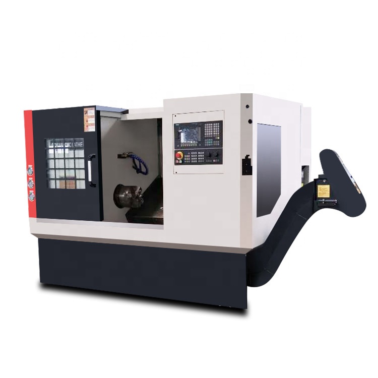 10 Tool Post Stations Slant Bed CNC Lathe Machine Heavy Duty Machining TCK40
