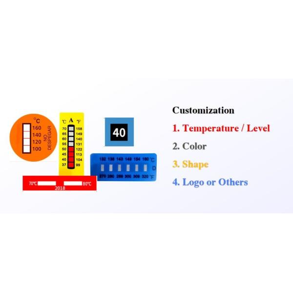 Restaurants Irreversible Temperature Sensitive Labels 100-160℃ For High Temp Applications