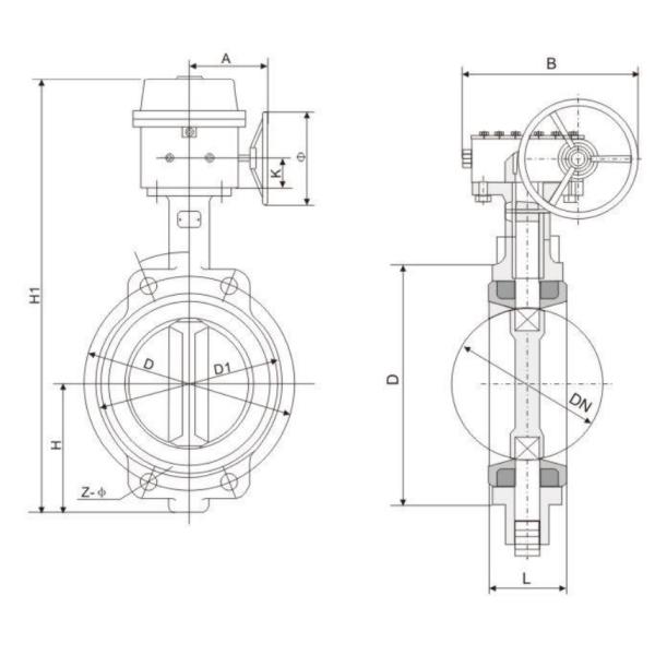 API598 Test Standard Fire Fighting Signal Butterfly Valve 300 PSI Pressure
