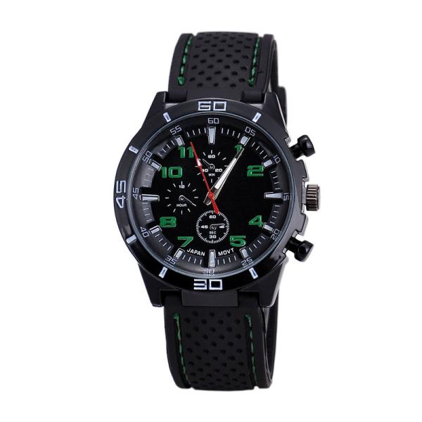 Men's Stainless Steel Watches ,Men Sports Silicon Band Wrist Watch ,OEM Multifunction Chrono Quartz Watch