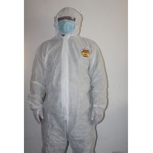 China Sms Polypropylene Waterproof Safety Chemical Coveralls Manufacturers wholesale
