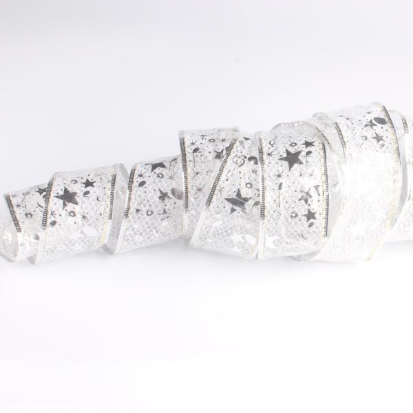 LED 2/4/5M Double Layer Fairy Lights String Christmas Ribbon Bows With LED Christmas Tree Ornament New Year Navidad Home Decor