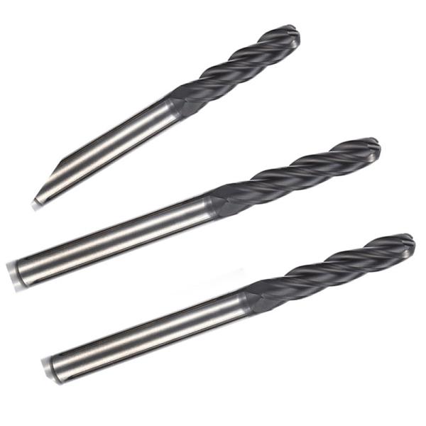 Diamond Coated R4 Ball Nose Long Shank End Mills For Graphite