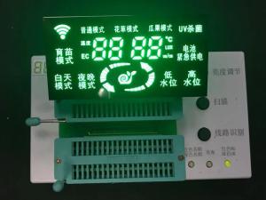 China Customized RY7437 Segment Green color LED Display for Industrial Instrument wholesale