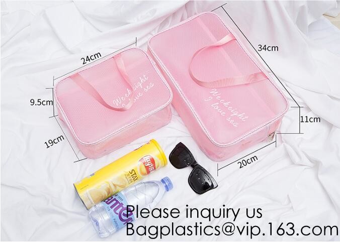 Custom Clear Pvc Lady Handbag Set Transparent Beach Tote Bag With Inner Pouch,Shoulder Tote Holographic PVC Beach Bag