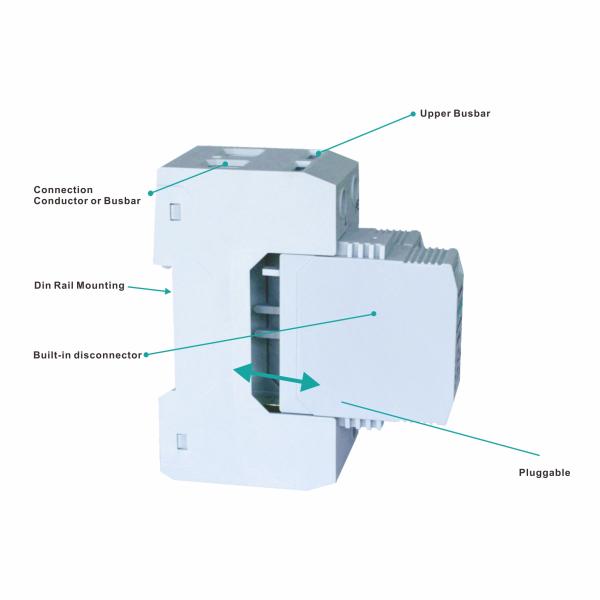 BR-40 4P 20kA - 200kA Surge Protection Device surge Arresters Spd Thunder Lightning 275v lightning surge protector