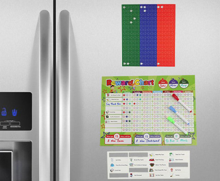 Custom 16" X 12" Magnetic Reward Chart Square Shape With OEM Acceptable