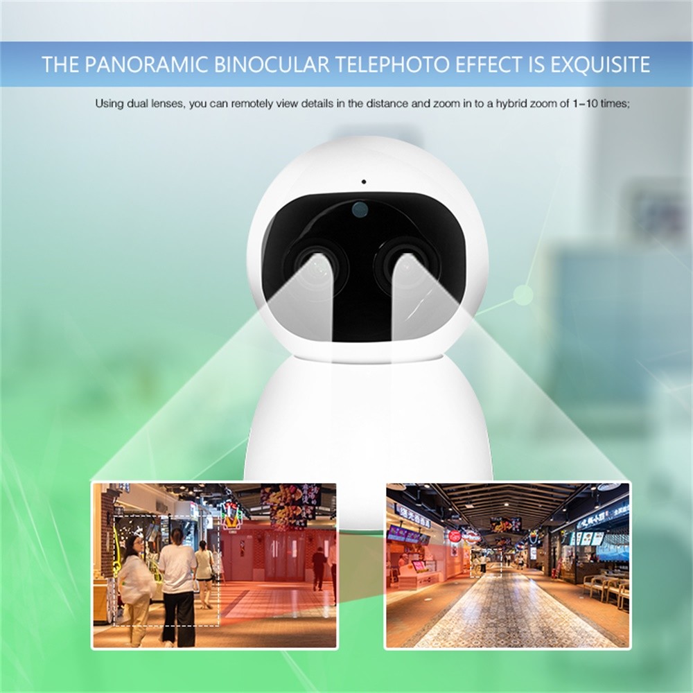 1080P Real Time Image Wireless CCTV Camera With Night Vision ABS Material