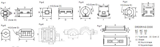 Rohs ISO9001 Factory Direct Sales EMI Clamp Clip On USB Cable Ferrite Core For USB Cable