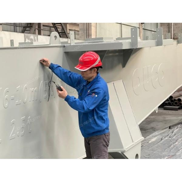 Sandblasting and painting process