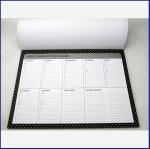 high quality Weekly Organisational planner with 9 pads
