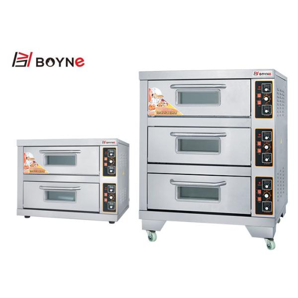 Commerial Stainless Steel Bakery Shop Double Deck Two Layer Oven With Viwing Door