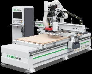 China Flat Panel Cnc Router Cutting Machine 1200 X 2400 1300 X 2500 1500x1500 Wooden Office Furniture Making Machine HE5L on sale
