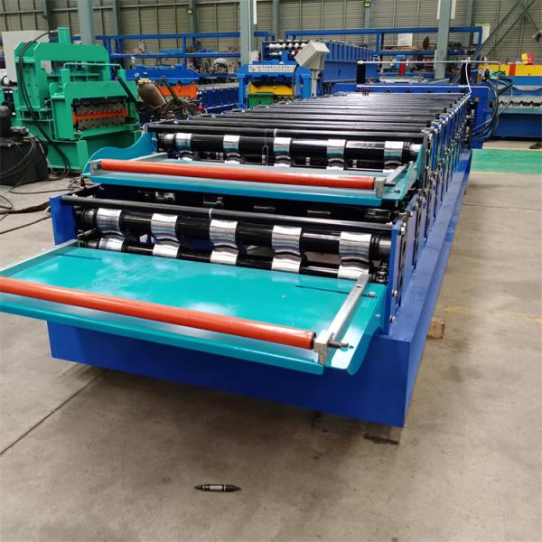 High Speed Metal Trapezoidal Roof Panel Double Layer Roll Forming Machine