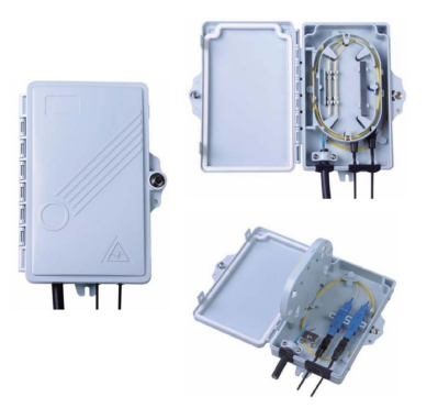 FTTx 2-Port Termination Box For Fiber Optic Cable Waterproof Dustproof