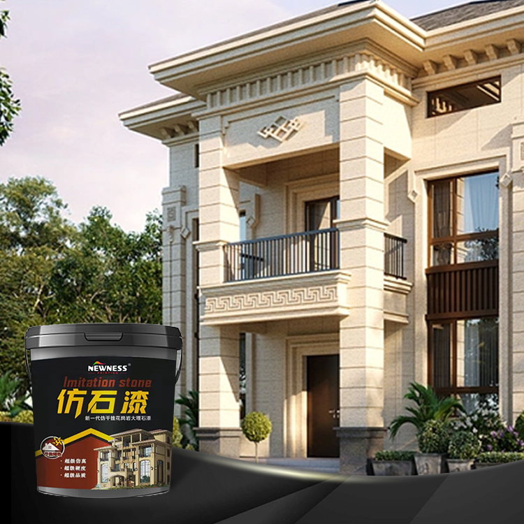 5000 Times Scrub Resistance Stone Texture Paint Exterior Granite Flakes Coating Easy