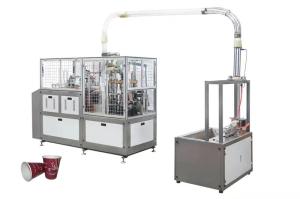 Double / Single Coated Paper Tea Cup Making Machine , Paper Tea Cup Machine