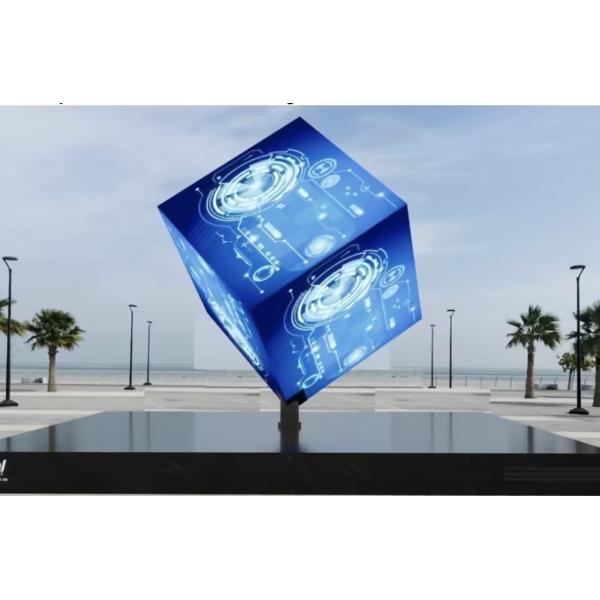 6mm Pixel Pitch Creative LED Display Aluminum Cabinet LED Shaped Screen