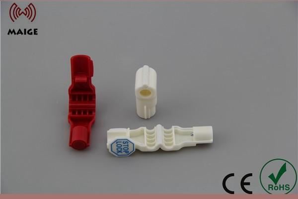Quality EAS Red Security Hook Stop Lock Matches Magnetic Key hard tag for sale