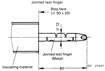 IEC 60529 IP Testing Equipment IP Test Probe Kit Jointed Test Finger And Test Rod