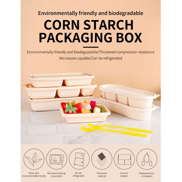 Salad Bio Degradable Food Packaging With Custom Carton Package Microwavable