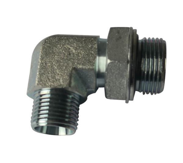Quality 90 Degree Hydraulic Pipe Fittings Elbow Metric Threaded Stud Ends ISO 6149 1CH9-OG for sale