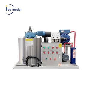China Energy Saving Fresh Keeping Flake Ice Making Machine 10 Kw on sale
