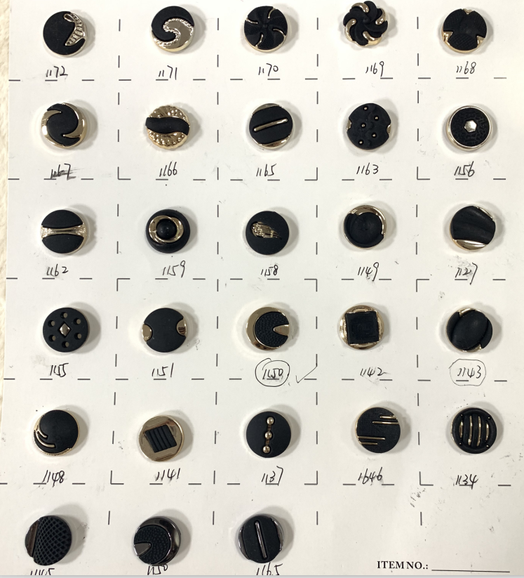 wholesale large quantity plastic shirt coat button shine stone button for garment