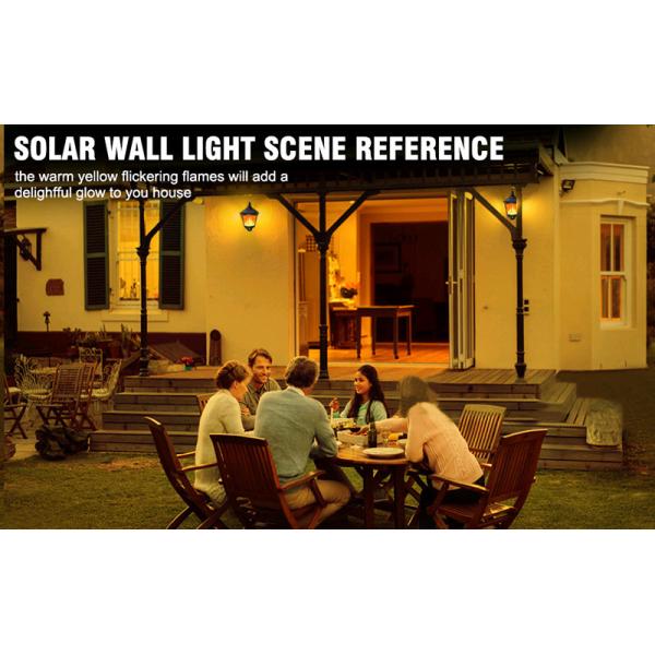 Yard Flickering Flames Wall Lights Outdoor Decorative Hanging Fire Moving Led Lantern