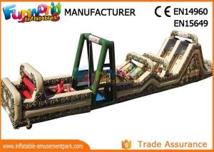 China Fireproof Giant Inflatables Obstacle Course Tunnel For Amusement Park wholesale