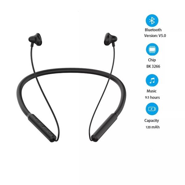 Bluetooth 5.0 Headphones Neckband 10hrs Playtime Sports Wireless Headset